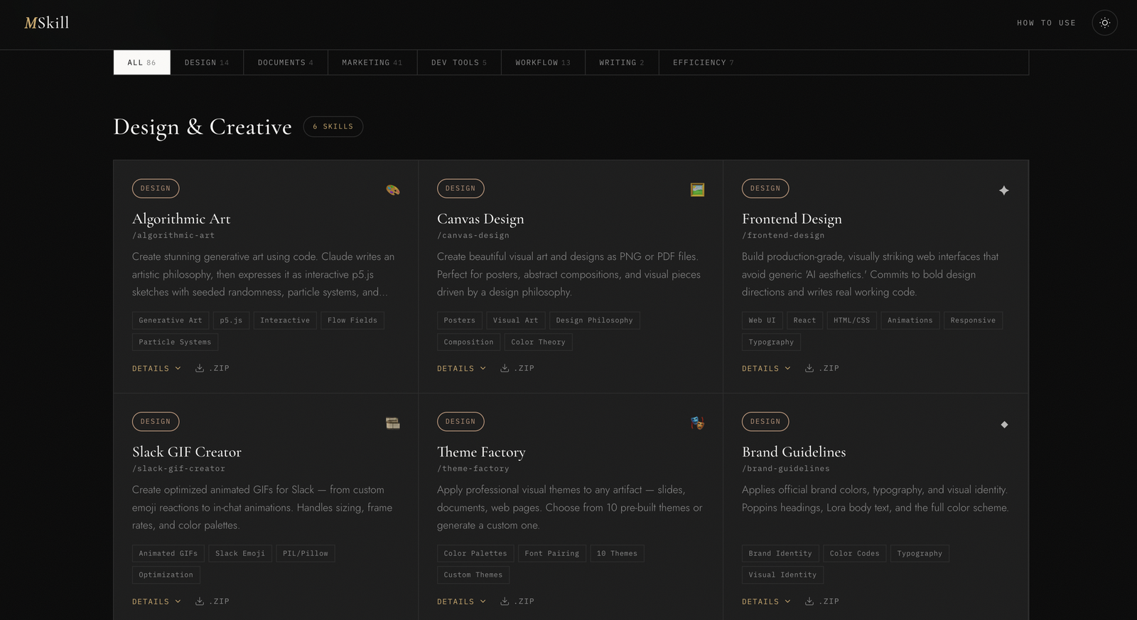 MSkill, the complete Claude skills directory